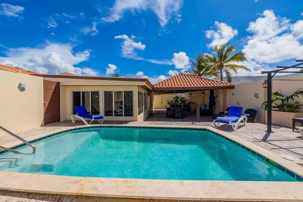 Serene 4Br Palm Beach Villa Beach Rose By Bocobay 0*,  Aruba